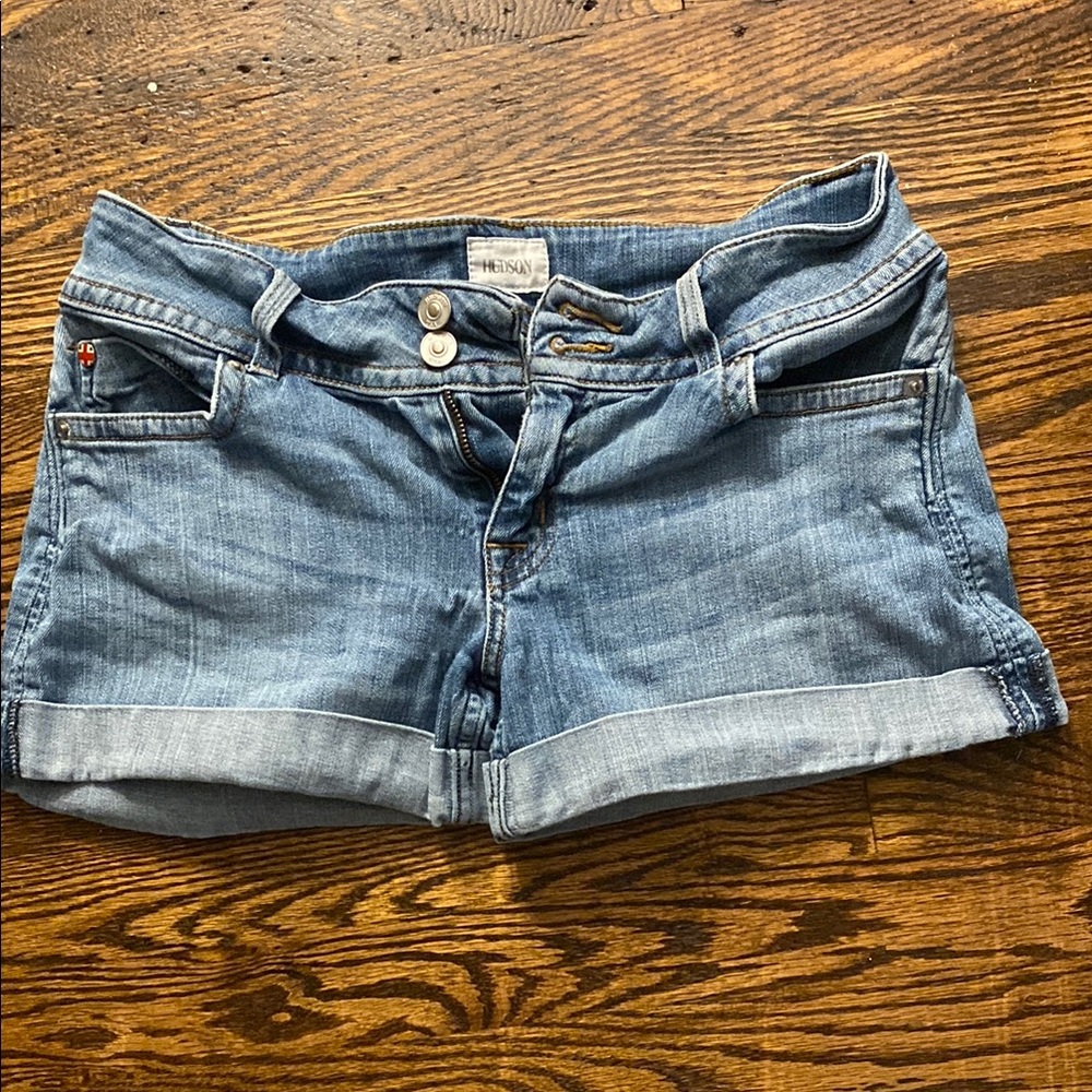 Hudson Jeans Light Blue Denim Shorts